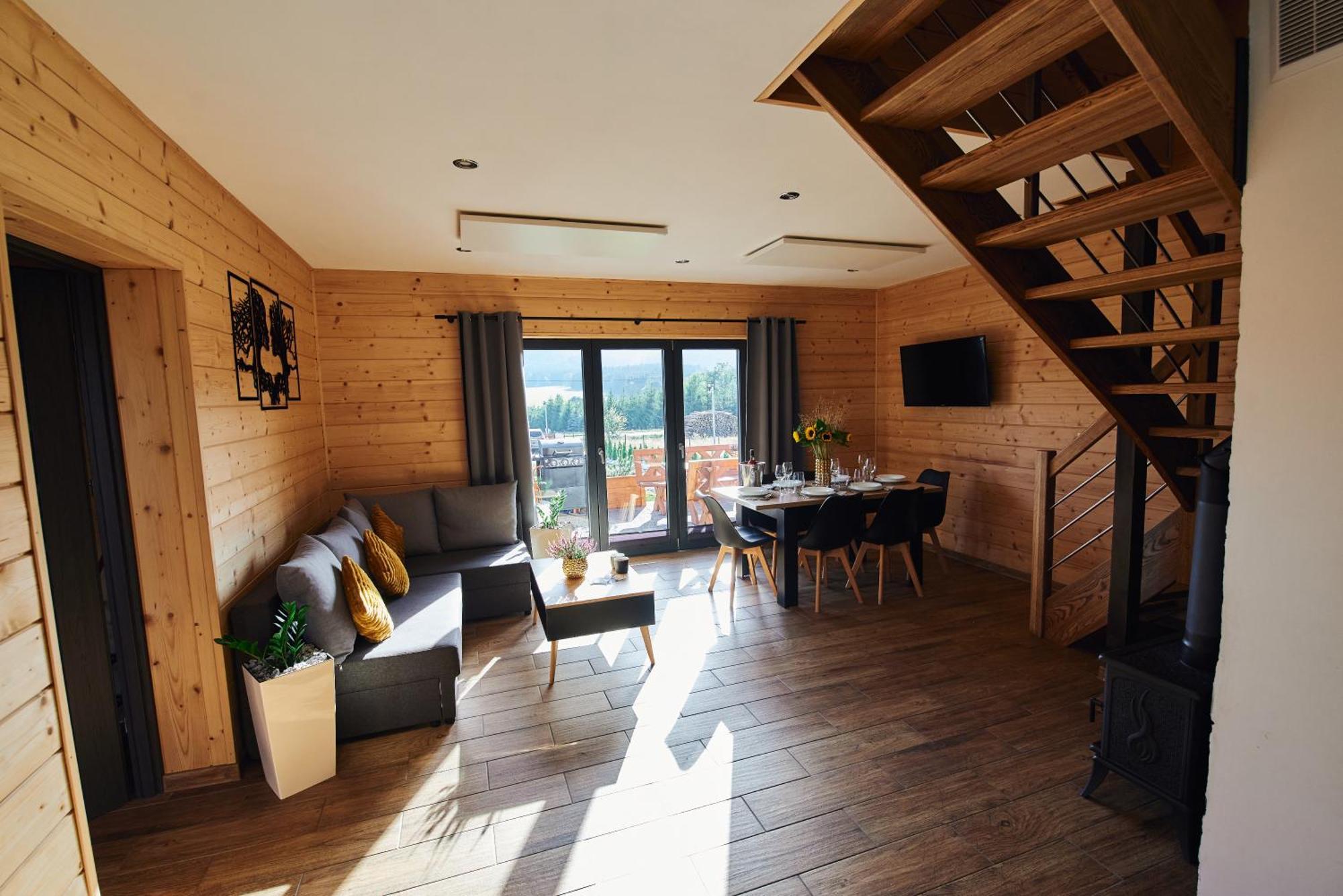 Osada Orlica Klimatyczne Domki Z Widokiem Na Gory I Termalnym Spa Sauna Jacuzzi 4 Km Od Zieleniec Ski Arena Lasowka エクステリア 写真