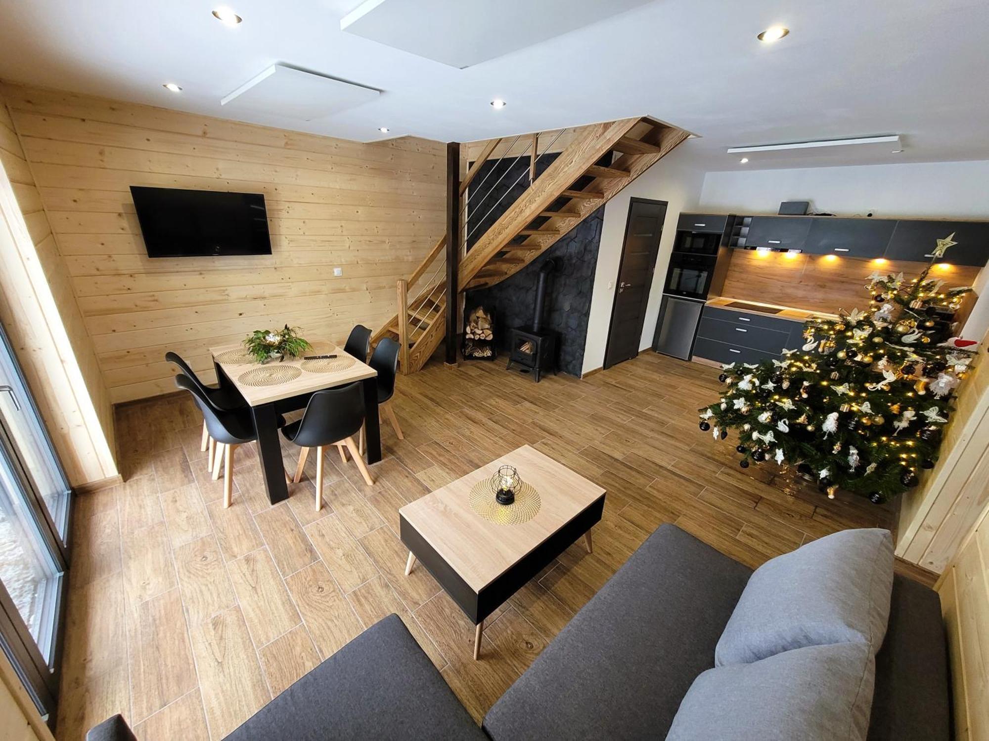 Osada Orlica Klimatyczne Domki Z Widokiem Na Gory I Termalnym Spa Sauna Jacuzzi 4 Km Od Zieleniec Ski Arena Lasowka エクステリア 写真