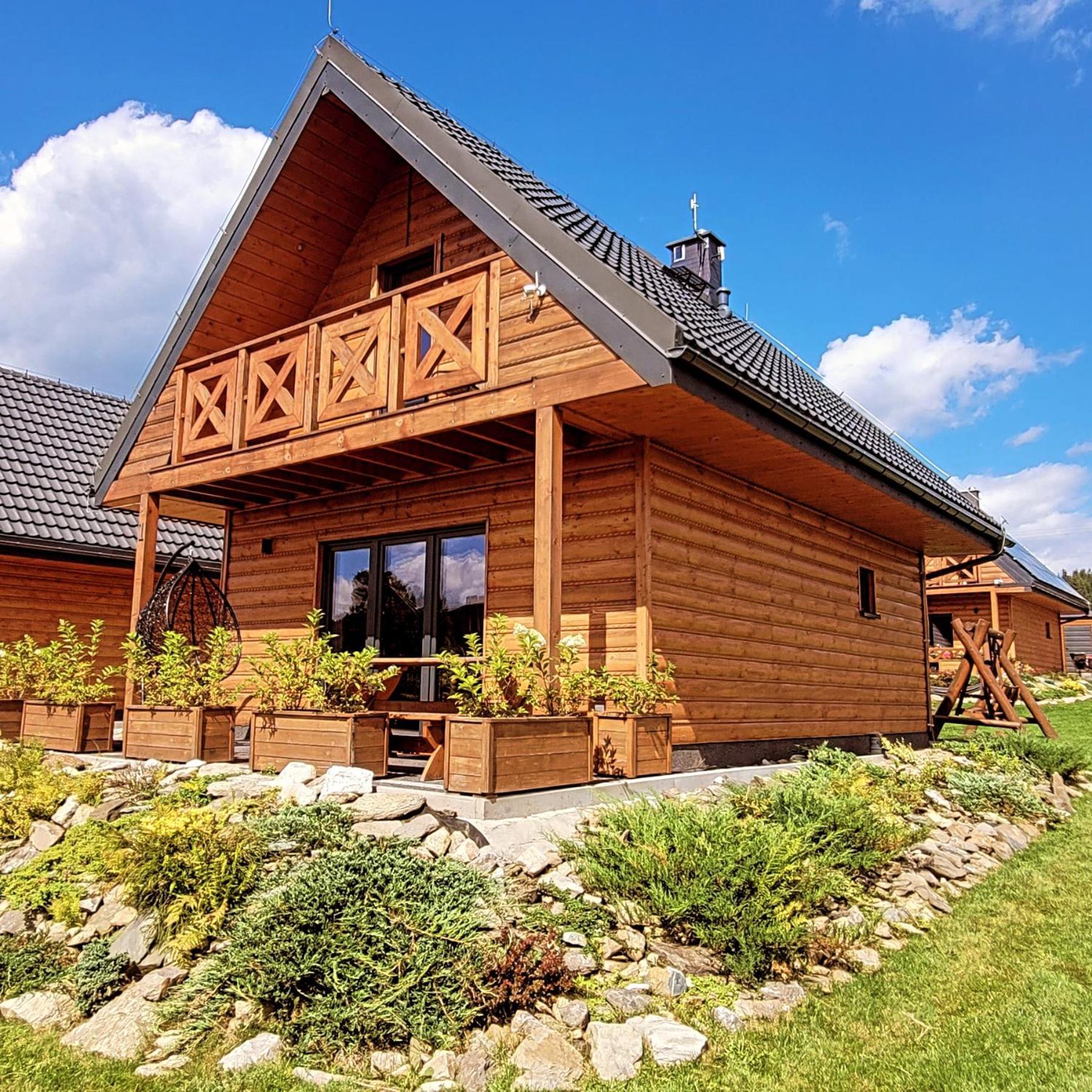 Osada Orlica Klimatyczne Domki Z Widokiem Na Gory I Termalnym Spa Sauna Jacuzzi 4 Km Od Zieleniec Ski Arena Lasowka エクステリア 写真
